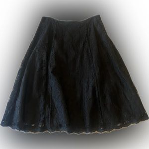 Adrianna Papell Evening Essentials Black Lace Dress-Size 8